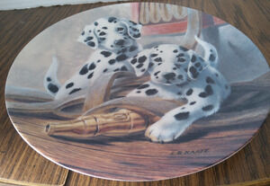 We've Been Spotted By Lynn Kaate First In The It's A Dog's Life Plate Collection